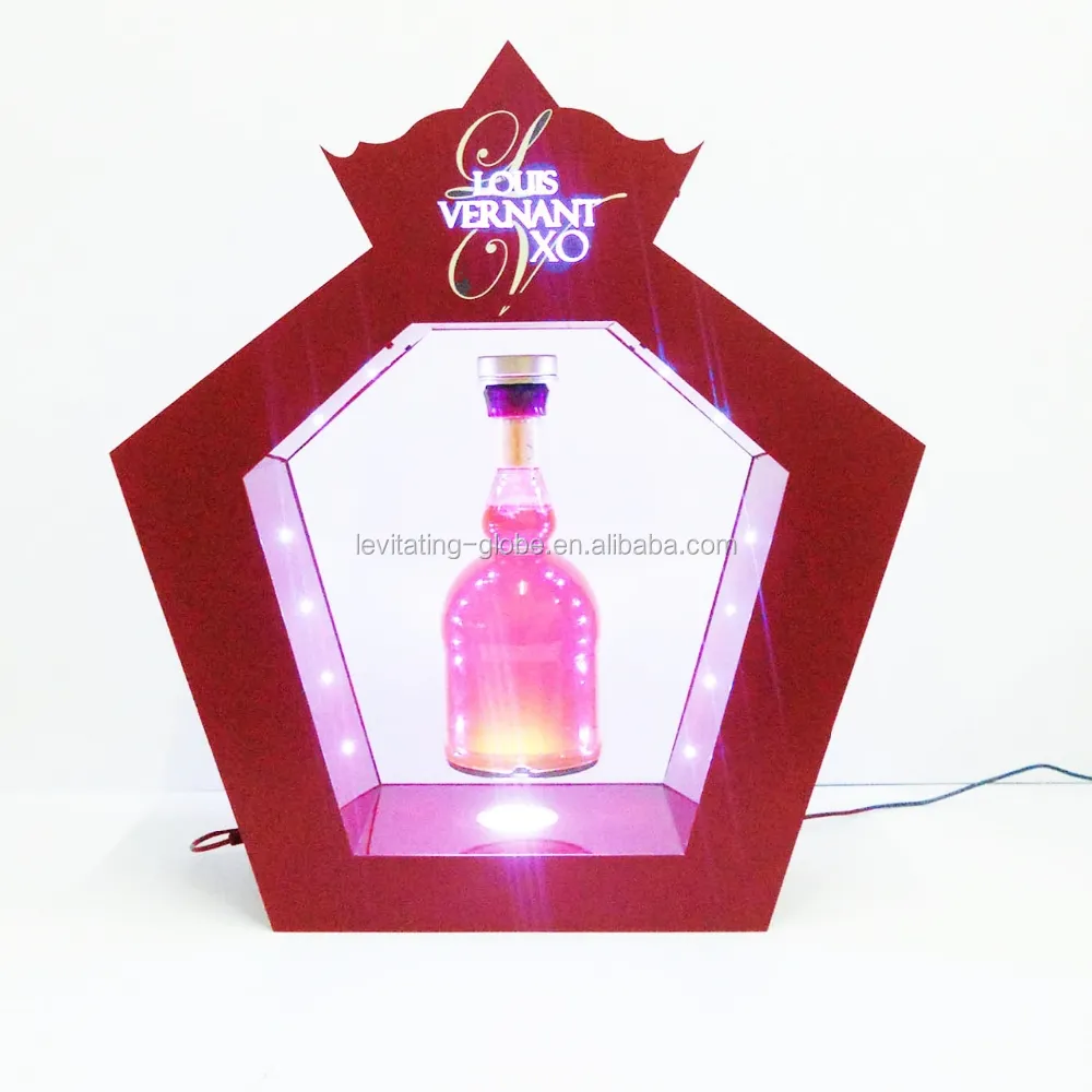 Creative advertising XO levitating display stand 2015, brandy bottle floating display,usquebaugh levitating display rack