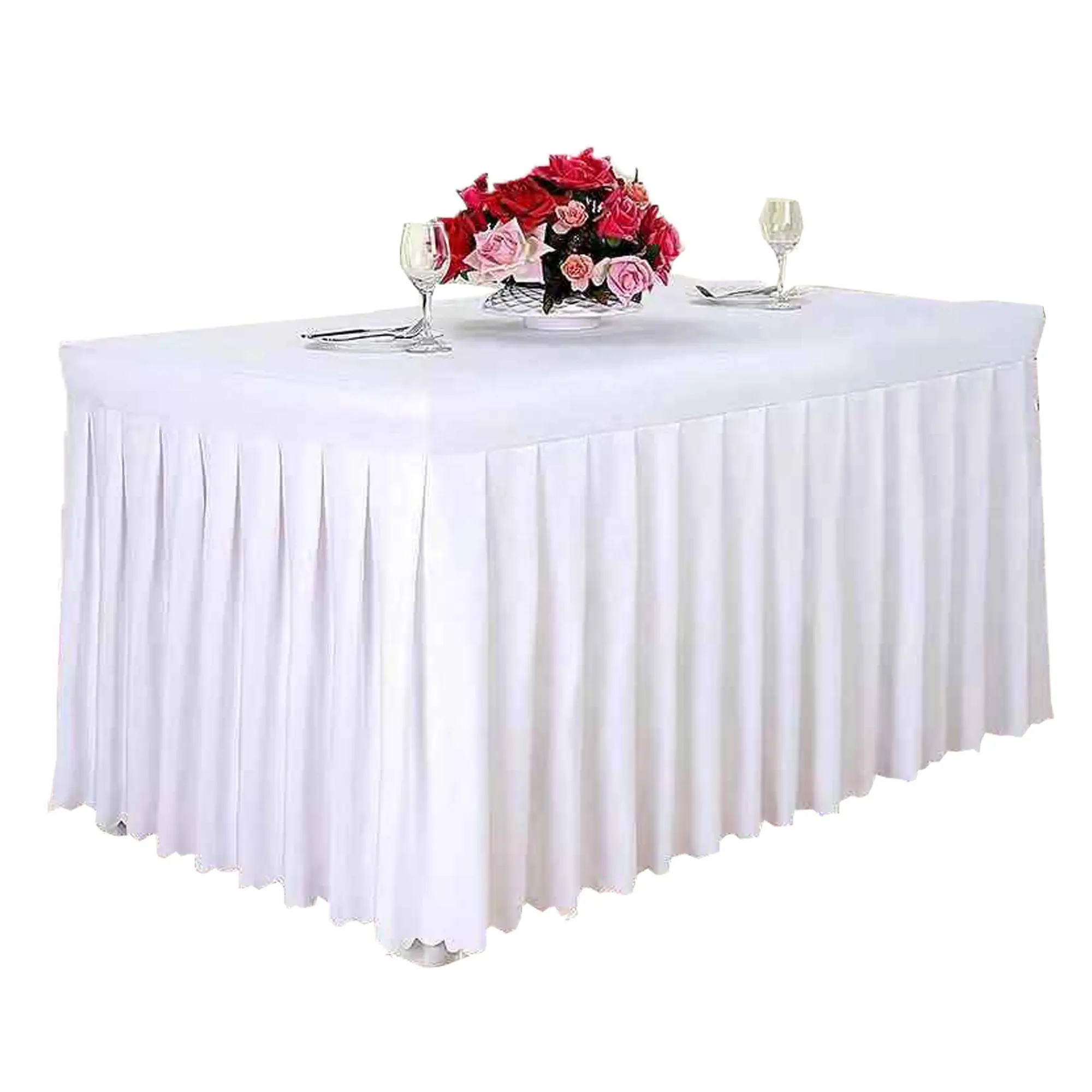 fancy beautiful table cloth table cover table skirt