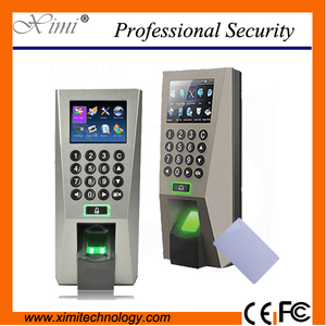 F18 TCP/IP lector de tarjetas rfid de control de acceso huella digital atención del tiempo de huellas dactilares sistema de cont - Product Image 1