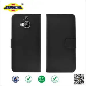 2015 Neu Ankommende PU Leder Wallet Case Schutzhülle Handy Fall für HTC ONE M9 Plus ----Laudtec