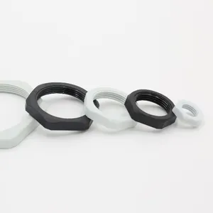 High Quality White Black Hexagonal Plastic Metric Nylon Cable Gland Lock Nut