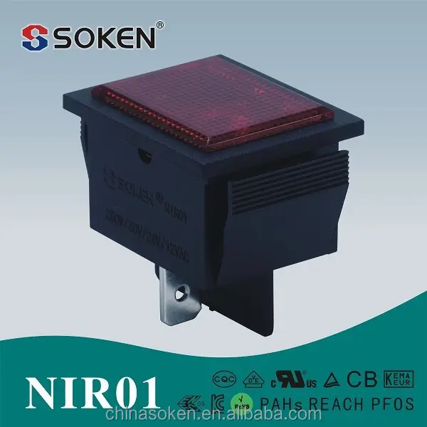Uso de equipamentos SOKEN NIR01 t85 250 V neon indicator light