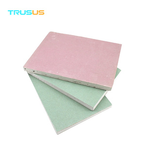 Plaque <span class=keywords><strong>de</strong></span> plâtre ignifuge pour plafond, norme européenne, panneau <span class=keywords><strong>de</strong></span> cloison sèche décoratif, épaisseur 9-16 mm, certifié CE pour un style moderne - Product Image 3