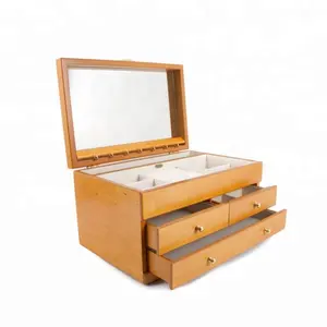 Top grade Wood Chest Of Drawers Jewellery Vanity Box Case