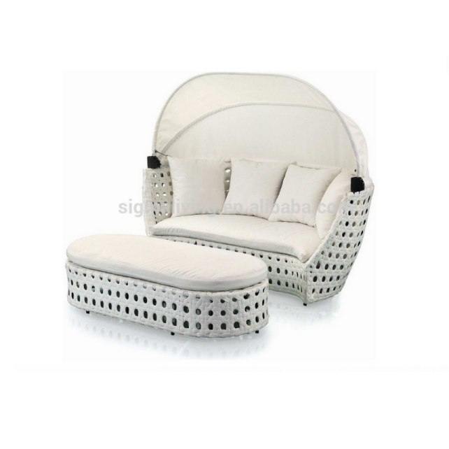 2018 White outdoor garden rattan furniture SGE-13283A