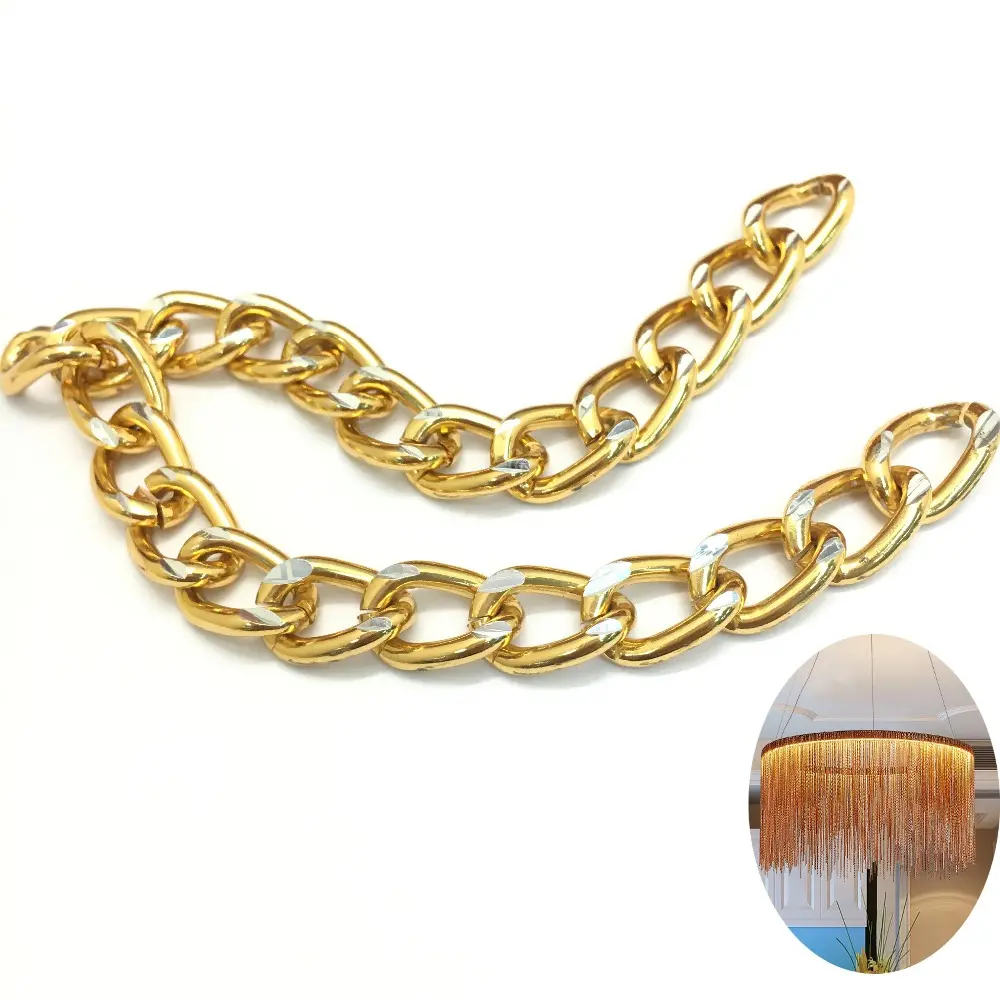 Gold chain for lamp