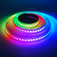Bande lumineuse rgb led arduino, adressable individuellement, étanche, ws2812 ws2812b