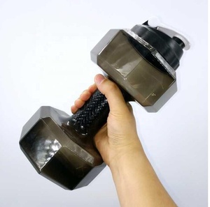 2.2L <strong>Water</strong> <strong>Bottle</strong> Weights <strong>Big</strong> Plastic Dumbbell Shape Sport Shaker <strong>Water</strong> <strong>Bottle</strong> With Handle - Product Image 2