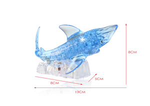 Tự Làm Cá Mập Khuôn Nhấp Nháy Trò Chơi Ghép Hình 3d Pha Lê Câu Đố - Product Image 3