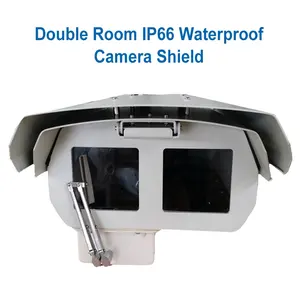 户外双室容器安全监控闭路电视摄像机壳体外壳加热器风扇遮阳雨刷