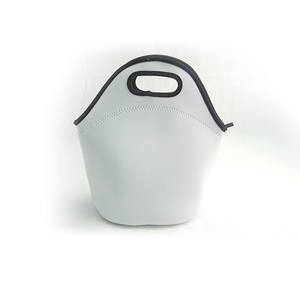 Borsa da pranzo in Neoprene isolante portatile per sublimazione borse refrigeranti bianche - Product Image 5