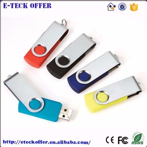 Regalos al por mayor de plástico giratorio de metal USB flash drive/pendrive/memoria flash - Product Image 2