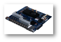 Carte mère Intel Celeron C1037U ITX 8 LAN mémoire DDR3 à canal unique graphique intégré SATA pour pare-feu ITX-EM10L8SFP nouveau