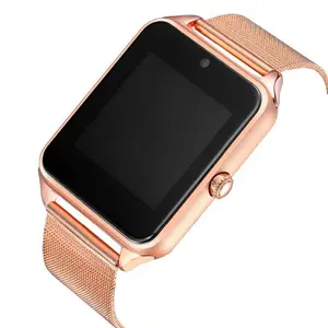 Jam Tangan Pintar GT08 Z60 Pria Wanita, Arloji Cerdas Bluetooth Mendukung Kartu SIM/TF untuk Ponsel Apple Android PK DZ09 2022