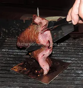 Asador Vertical Giratorio, Pollo, Doner Kebab, Brochetas, Rotación 360º,  Acero Inoxidable, Recogegrasas, Bomann, Negro/Gris, 1400, DVG 3006