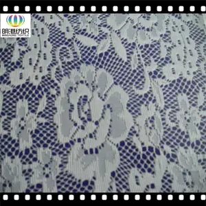 MG2227 Latest White Velvet Lace Fabric For Garment