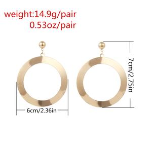 Nouveautés <span class=keywords><strong>AliExpress</strong></span>, boucles d'oreilles créoles tendance, vente en gros, style charme en alliage, <span class=keywords><strong>bijoux</strong></span> pour femmes - Product Image 5