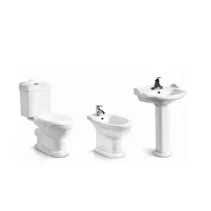 럭셔리 욕실 디자인 화이트 sanitary wares 투피스 화장실 세트