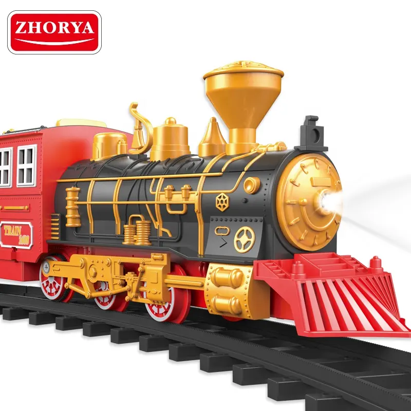 Zhorya battery operated wholesale music electric model train with track