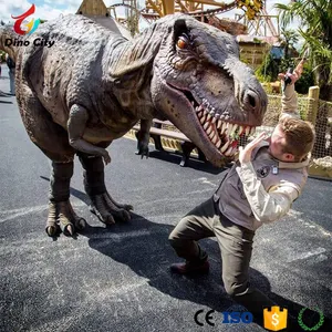 Profissional realista animatronic caminhada dinossauro terno para venda