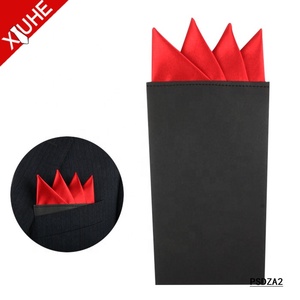 ผ้าเช็ดหน้าโพลีเอสเตอร์สำหรับงานแต่งงานผู้ชาย ขายดี แบบพับสำเร็จรูป สีพื้นเรียบหรู พร้อมกล่อง<span class=keywords><strong>ก</strong></span>ระดาษแข็ง - Product Image 2