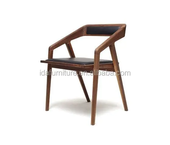 Moderno lusso leggero scandinavo e moderno moderno in rovere Katakana Soild legno soggiorno poltrona Design