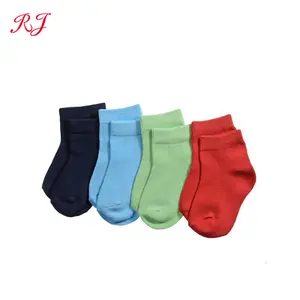 RJ-I-1158 男婴袜子柔软婴儿袜子 100% 棉袜婴儿