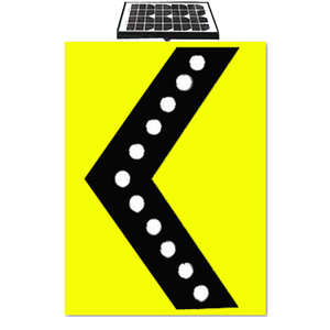 Dış 24/12 saat Yol Ok Led chevron güvenlik işaretleri