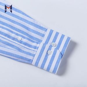 <span class=keywords><strong>Chemise</strong></span> Homme Rayée à <span class=keywords><strong>Col</strong></span> Mandarin Tendance 2024 – Tissu Mixte – Vente <span class=keywords><strong>en</strong></span> Gros Usine ODM/OEM - Product Image 4