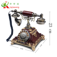 Personnalisation haut de gamme du téléphone ancien créatif téléphone filaire téléphone fixe domestique rétro américain