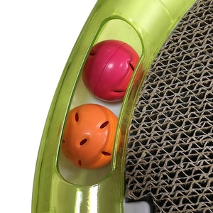Imilive Modern Eco-vriendelijke Mode Sport Kattenkrabplank Speelgoed 4-in-1 Multifunctionele Trackball Veer Dubbelzijdig Plastic - Product Image 3