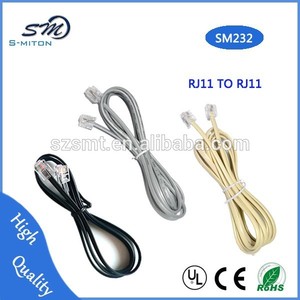 Exterior e <span class=keywords><strong>interior</strong></span> rj11 de extremo a extremo teléfono rj11 <span class=keywords><strong>cable</strong></span> - Product Image 3