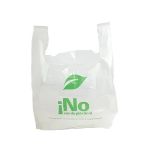 Cheap biodegradable material raw corn starch plastic bag hemp bags cornstarch with Logos