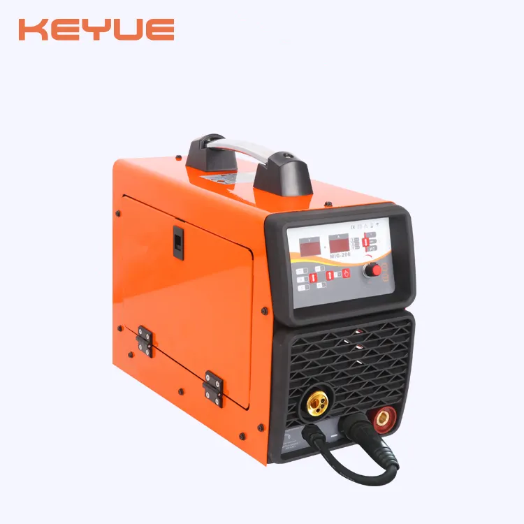 SINGLE PHASE 220V 200A 5KGS Feeder CE แบบพกพาควบคุมดิจิตอล MMA/MIG/MAG/LIFT TIG CO2 IGBT DC อินเวอร์เตอร์เครื่องเชื่อม MIG-200