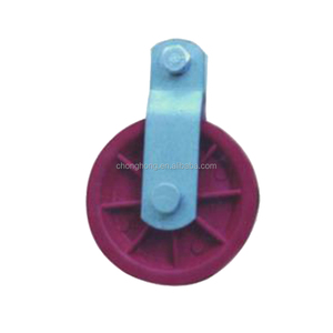 Poulie de levage en nylon plastique utilisée pour le levage de câbles, légère et à faible résistance de traction, poulie pour câble de messagerie - Product Image 1