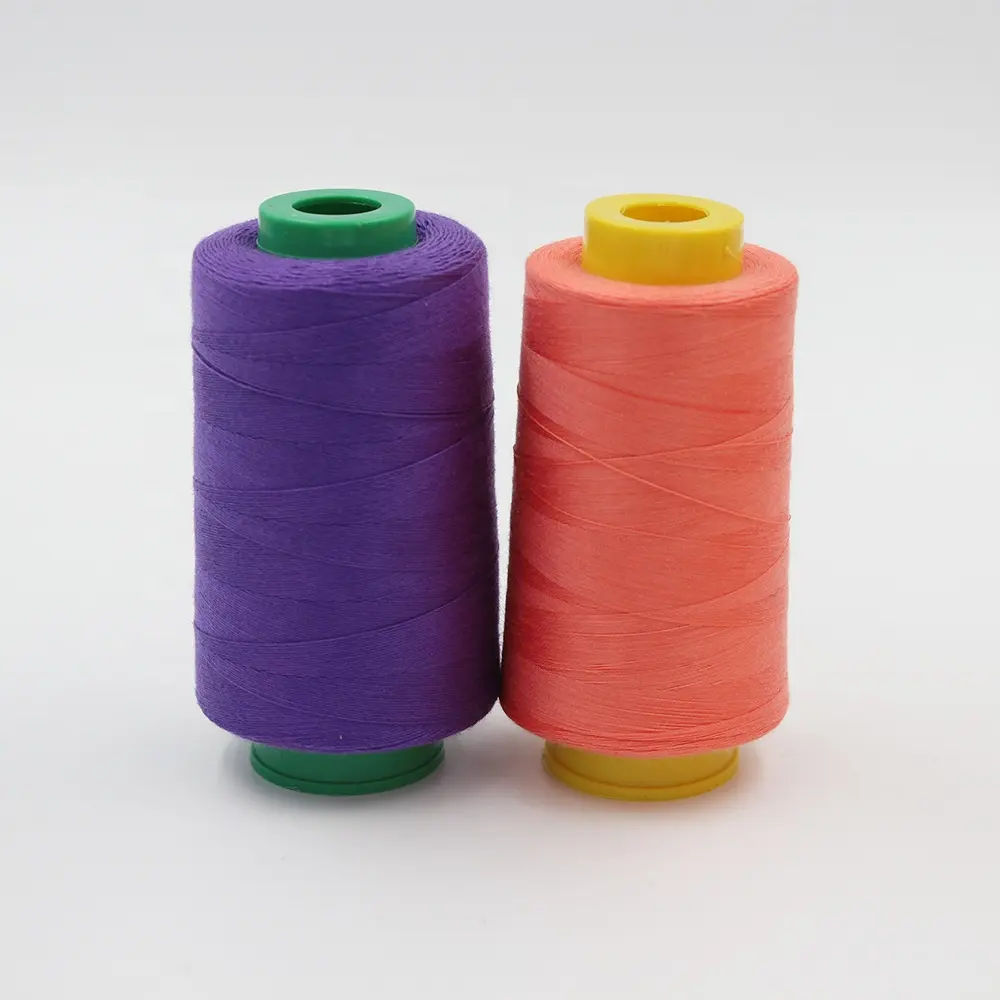 Mejor Precio núcleo hilado hilo de coser de poliéster utilizado en la fábrica de hilados para coser Calcetines