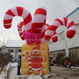 Lumière LED personnalisée Décoration de Noël Candy Cane gonflable - Product Image 5