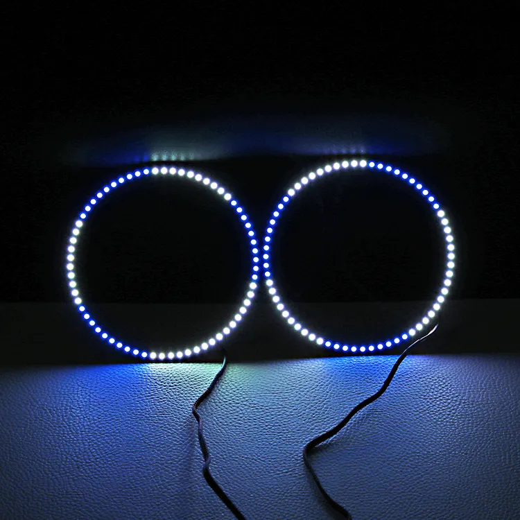 LED plein cercle 170mm clignotant yeux d'ange LED anneaux de halo pour les voitures universelles
