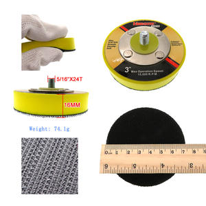 <span class=keywords><strong>3</strong></span> Zoll 5/16 "-24 Klett gewinde Professional DA Sanding Pad Trägerplatte 15MM dick - Product Image 4