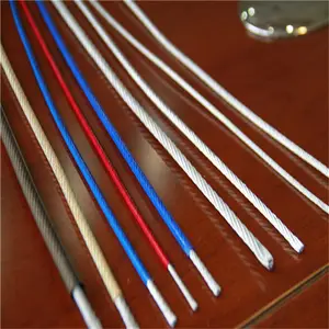 Câble métallique en acier inoxydable enduit de nylon PVC, fil en nylon 316 ss