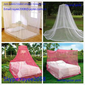 Blanc, bleu polyester moustiquaires, MILD contre le virus Ebola et le paludisme, décoration moustiquaire - Product Image 2