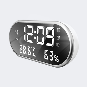 Số Lớn Hiển Thị Thông Minh Đầy Màu Sắc Lớn Kỹ Thuật Số LED Gương Đồng Hồ Cho Văn Phòng Bàn Kệ Với Màu Đỏ Màu Xanh Lá Cây Chữ Số - Product Image 4