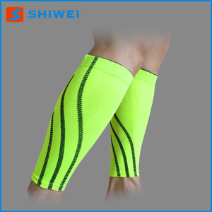 Diseño personalizado ayuda de <span class=keywords><strong>la</strong></span> rodilla de fútbol lycra manga apoyo del becerro - Product Image 1