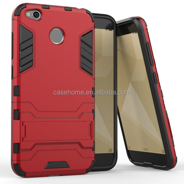 Armor Kickstand Phone Case for Xiaomi Redmi 4X Silicon Plastic Back Cover