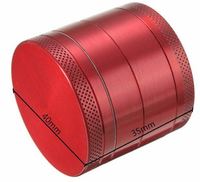 Moulin à Tabac en Métal Personnalisable avec Votre Logo, Petit Format, 4 Pièces, en Alliage de Zinc, pour Accessoires Fumeur