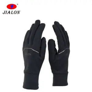 2018 Jialon น้ำหนักเบาถุงมือวิ่งไม่ลื่นซิลิคอนพิมพ์ถุงมือสัมผัสหน้าจอถุงมือฤดูหนาว