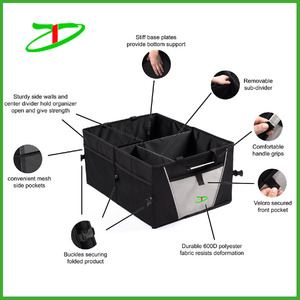Robusta construcción y plegables diseño <span class=keywords><strong>auto</strong></span> plegable bolso <span class=keywords><strong>del</strong></span> carro <span class=keywords><strong>del</strong></span> coche, robusto organizador <span class=keywords><strong>del</strong></span> coche - Product Image 2