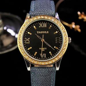 <span class=keywords><strong>Orologio</strong></span> da Polso Yazole Z 359 con Cristalli Diamantati, Design Unico di Lusso in Oro Rosa, Impermeabile, Luminoso, Originale di Fabbrica per Donne - Product Image 2