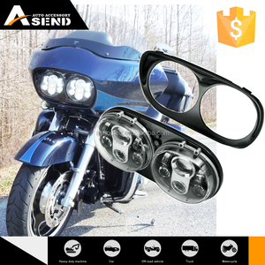 Caliente venta de autos usados parte para harley Davidson barato <span class=keywords><strong>moto</strong></span> llevó la iluminación de doble faro para <span class=keywords><strong>road</strong></span> <span class=keywords><strong>king</strong></span> - Product Image 1