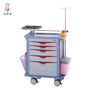 F-46 Emergency Crash Trolley Medical Emergency Cart For Hospital